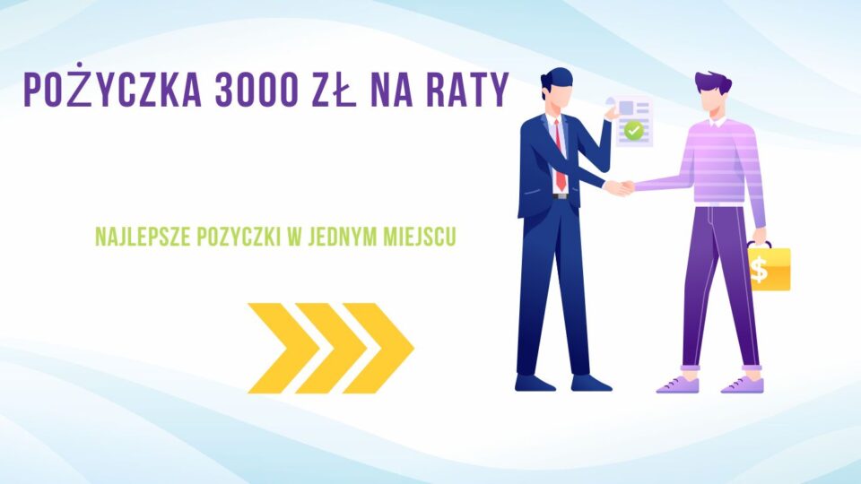 Pożyczka 3000 zł na raty